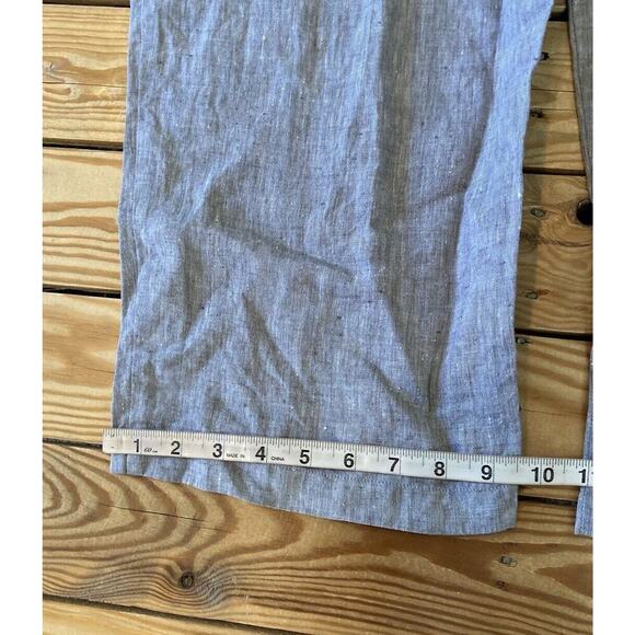 Eileen Fisher Wide Leg Linen Pants Size Large Women’s Grey - Picture 5 of 7